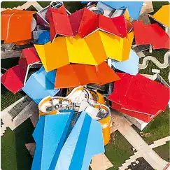 Vue aéerienne Biomusée